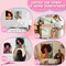 75 Pcs 15 Set Pre Drawn Canvas Kit for Painting Craft Sip and Paint Kit for Adults Elegant Black Women Pre Printed Canvas Painting Favor for DIY Black History Month Gifts Adult's Date Party